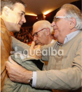 Salvador Jiménez con Pedro Sánchez